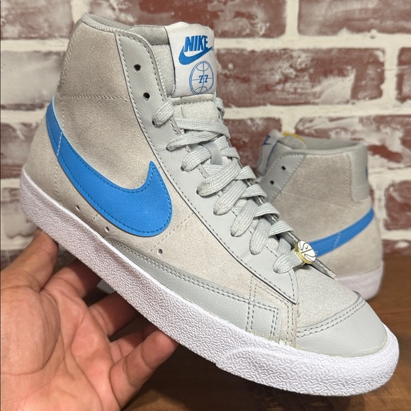 Nike Blazer Mid Men's Sz Grey Blue Suede Coney Island CV8927-001